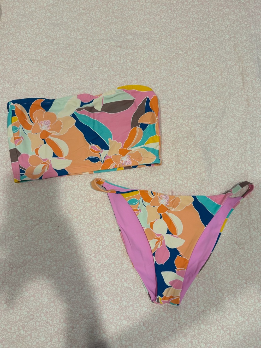 Floral Two-Piece Swim Set